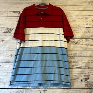 Nautica Performance Deck Shirt Polo‎ Shirt Size XL